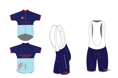 Cycling kit and running jersey